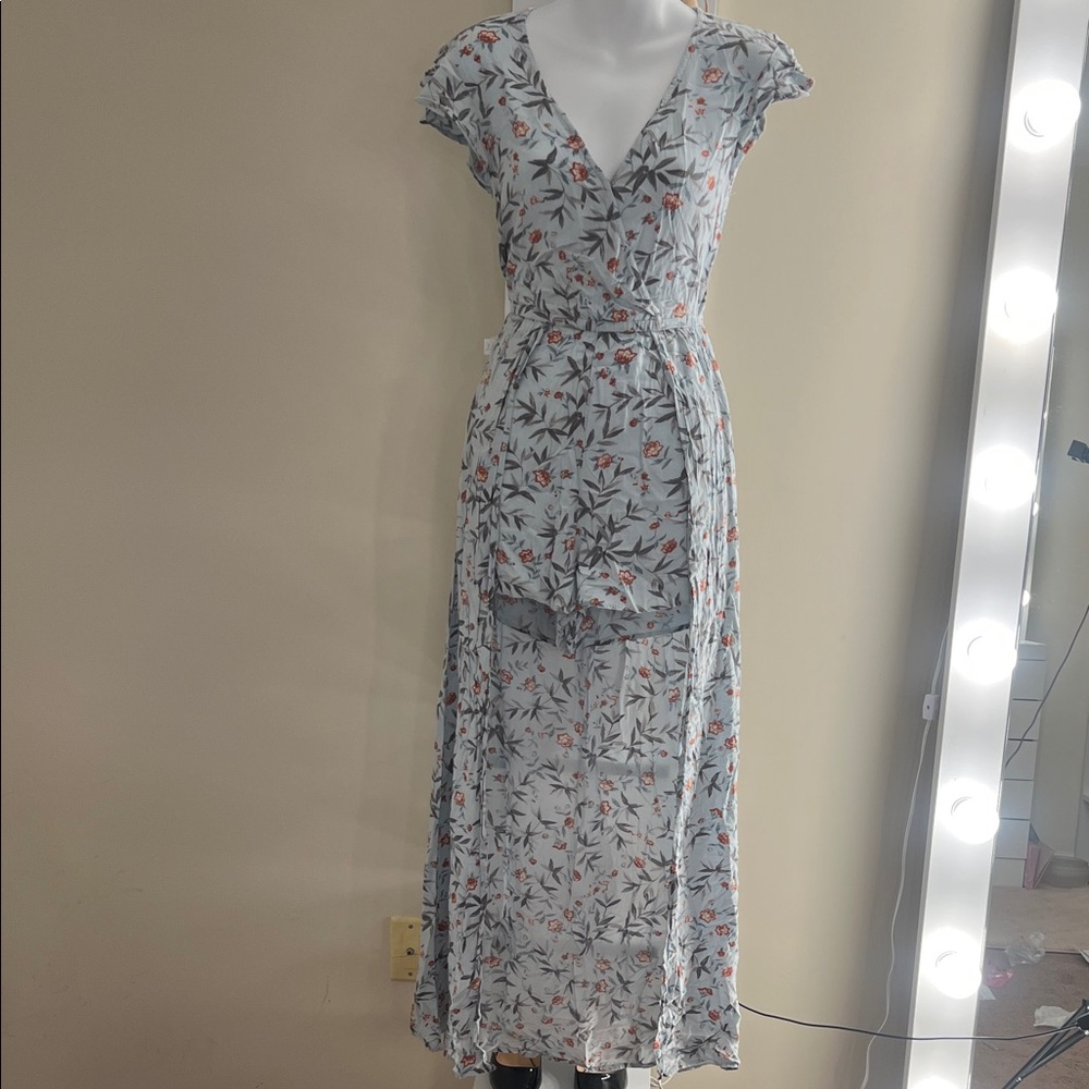 American Eagle Outfitters Blue Floral Dress